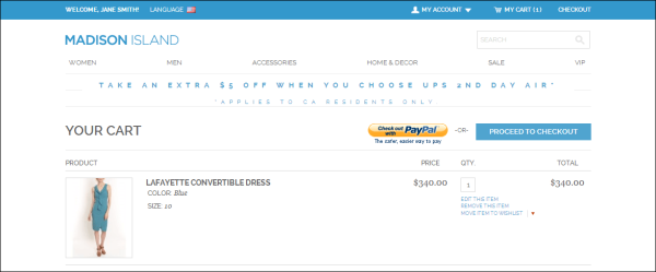 paypal express checkout