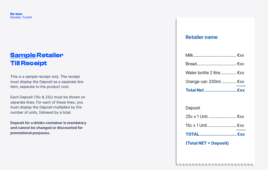 Re-Turn ecommerce receipt. ( image courtesy of re-turn.ie )